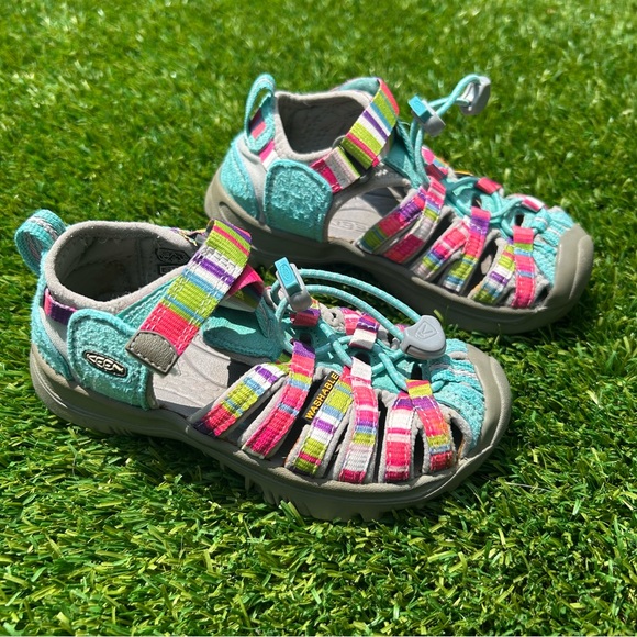 KEEN Whisper Raya Fusion Sport Sandals Kids Size 10 Washable Hiking Walking Shoe - Picture 1 of 15